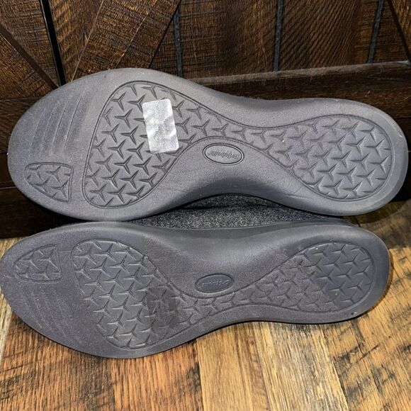 DR SCHOLLS Gray Moisture Wicking Cushioned Free Step & Go Slip On Flat Shoes Sz9 - Picture 13 of 16